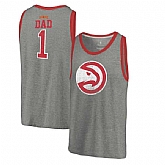 Atlanta Hawks Fanatics Branded Greatest Dad Tri-Blend Tank Top - Heathered Gray,baseball caps,new era cap wholesale,wholesale hats